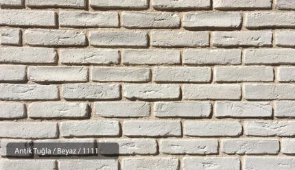 Antik tuğla kaplama / beyaz