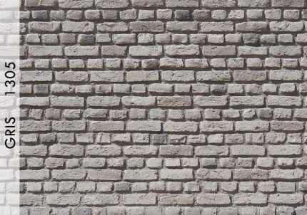 Ladrillo tuğla duvar panelleri - Gris - zerda stone