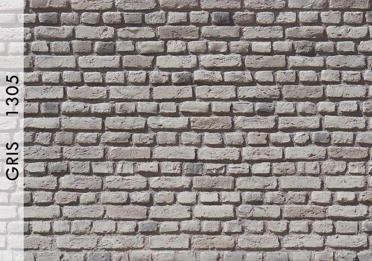 Ladrillo tuğla duvar panelleri - Gris - zerda stone Ladrillo tuğla duvar panelleri - Gris - zerda stone